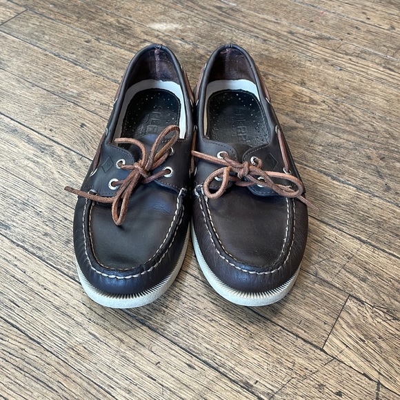 SPERRY TOP-SIDER mens boat shoes brown size 8.5 - Picture 4 of 6